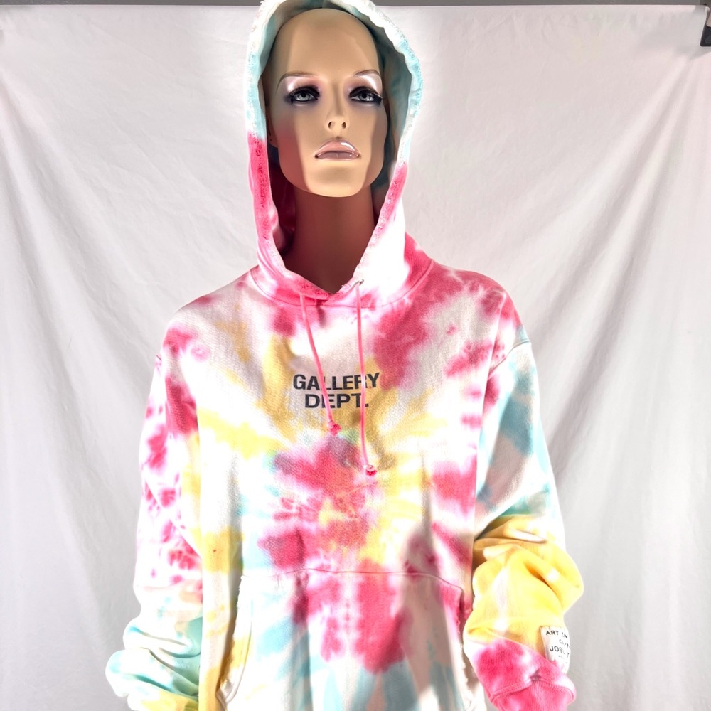 GALLERY DEPT Marina Tie Dye Hoodie Made in The United States Marked as "M"